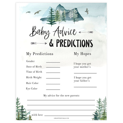 baby advice and predictions game, Printable baby shower games, adventure awaits baby games, baby shower games, fun baby shower ideas, top baby shower ideas, adventure awaits baby shower, baby shower games, fun adventure baby shower ideas