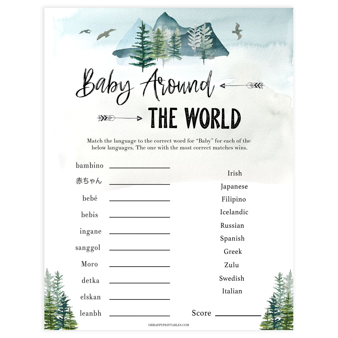 baby around the world game, Printable baby shower games, adventure awaits baby games, baby shower games, fun baby shower ideas, top baby shower ideas, adventure awaits baby shower, baby shower games, fun adventure baby shower ideas