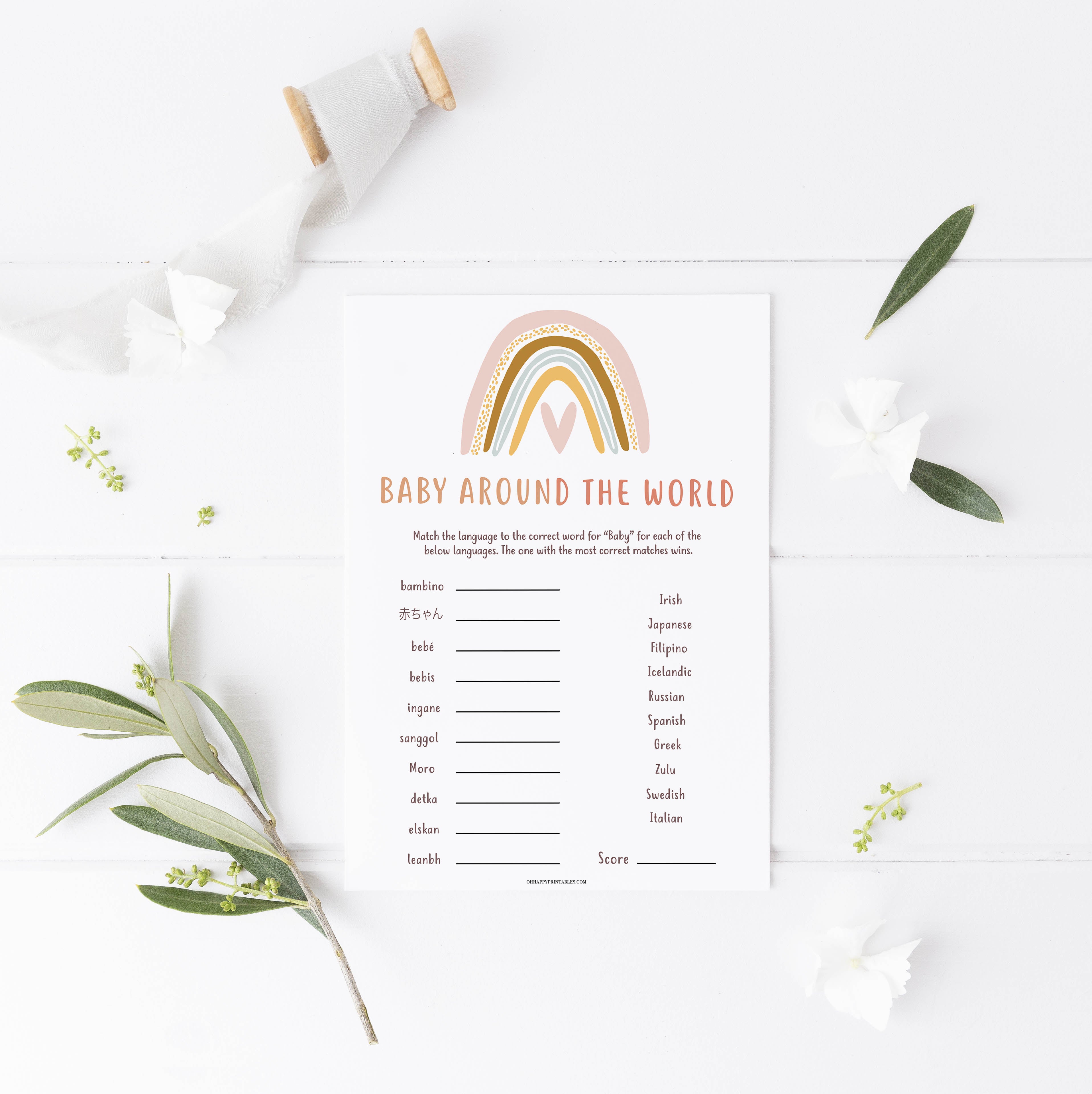 baby around the world game, Printable baby shower games, boho rainbow baby games, baby shower games, fun baby shower ideas, top baby shower ideas, boho rainbow baby shower, baby shower games, fun boho rainbow baby shower ideas