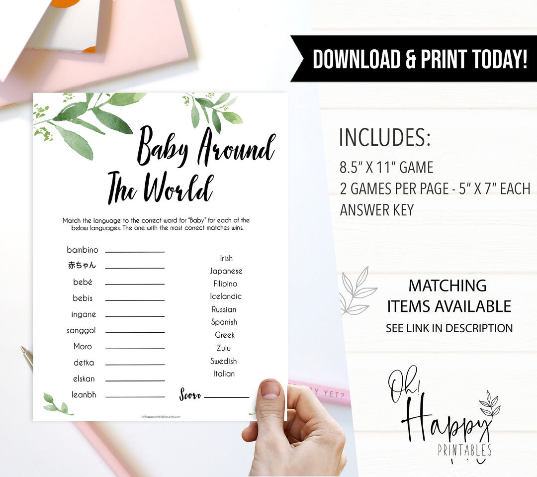 baby around the world baby games, printable baby games, fun baby games, popular baby games