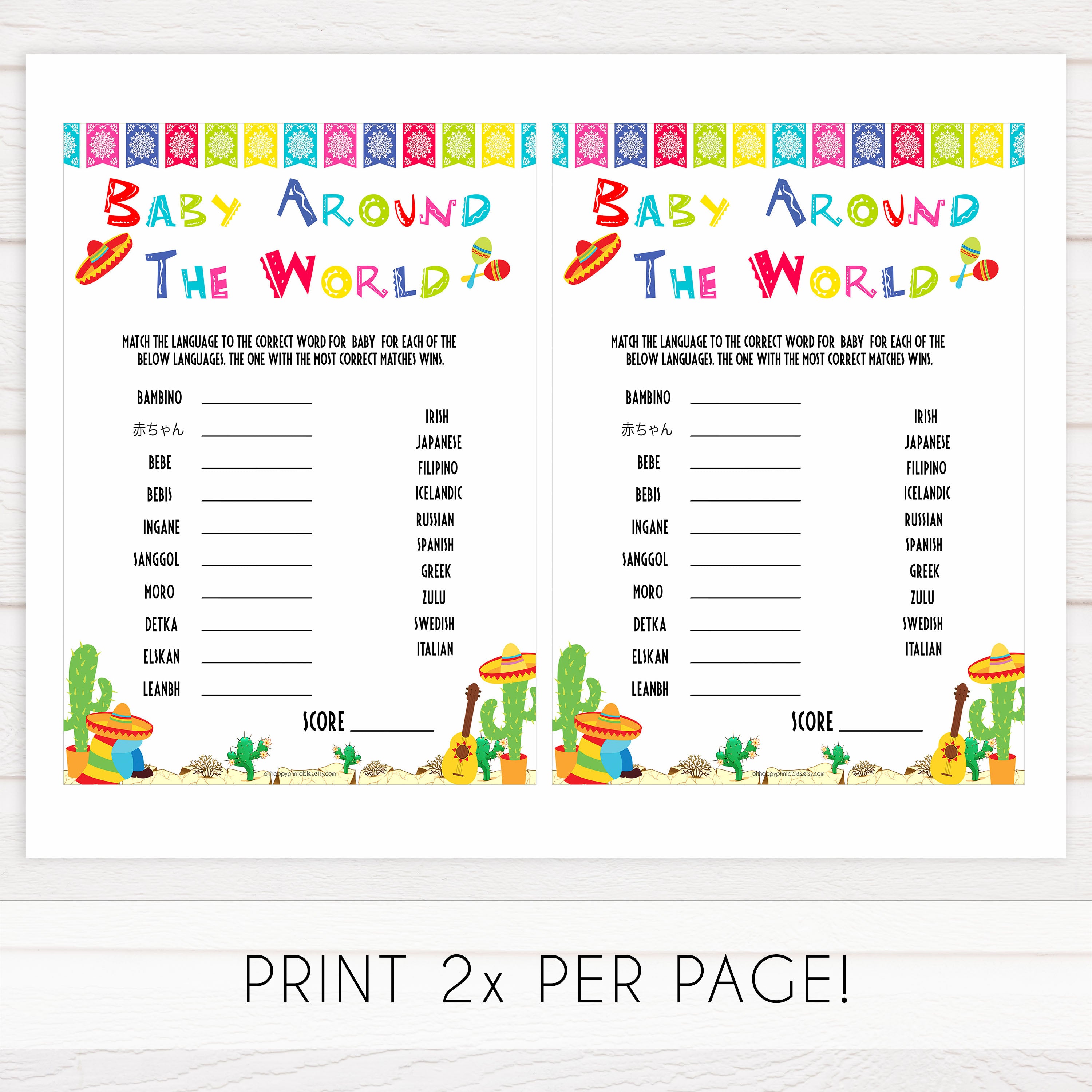 baby around the world game, Printable baby shower games, Mexican fiesta fun baby games, baby shower games, fun baby shower ideas, top baby shower ideas, fiesta shower baby shower, fiesta baby shower ideas