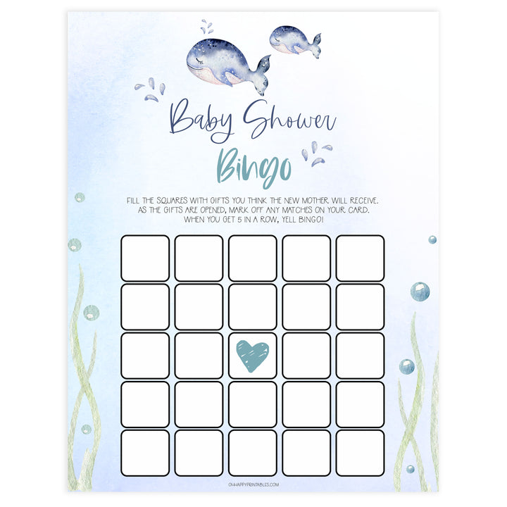 baby shower bingo game, Printable baby shower games, whale baby games, baby shower games, fun baby shower ideas, top baby shower ideas, whale baby shower, baby shower games, fun whale baby shower ideas