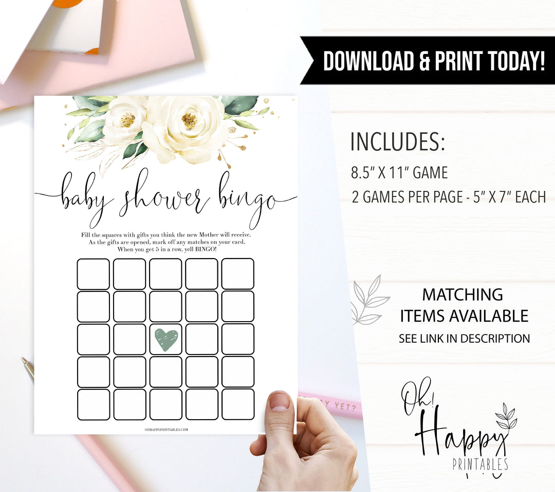 baby shower bingo game, Printable baby shower games, shite floral baby games, baby shower games, fun baby shower ideas, top baby shower ideas, floral baby shower, baby shower games, fun floral baby shower ideas