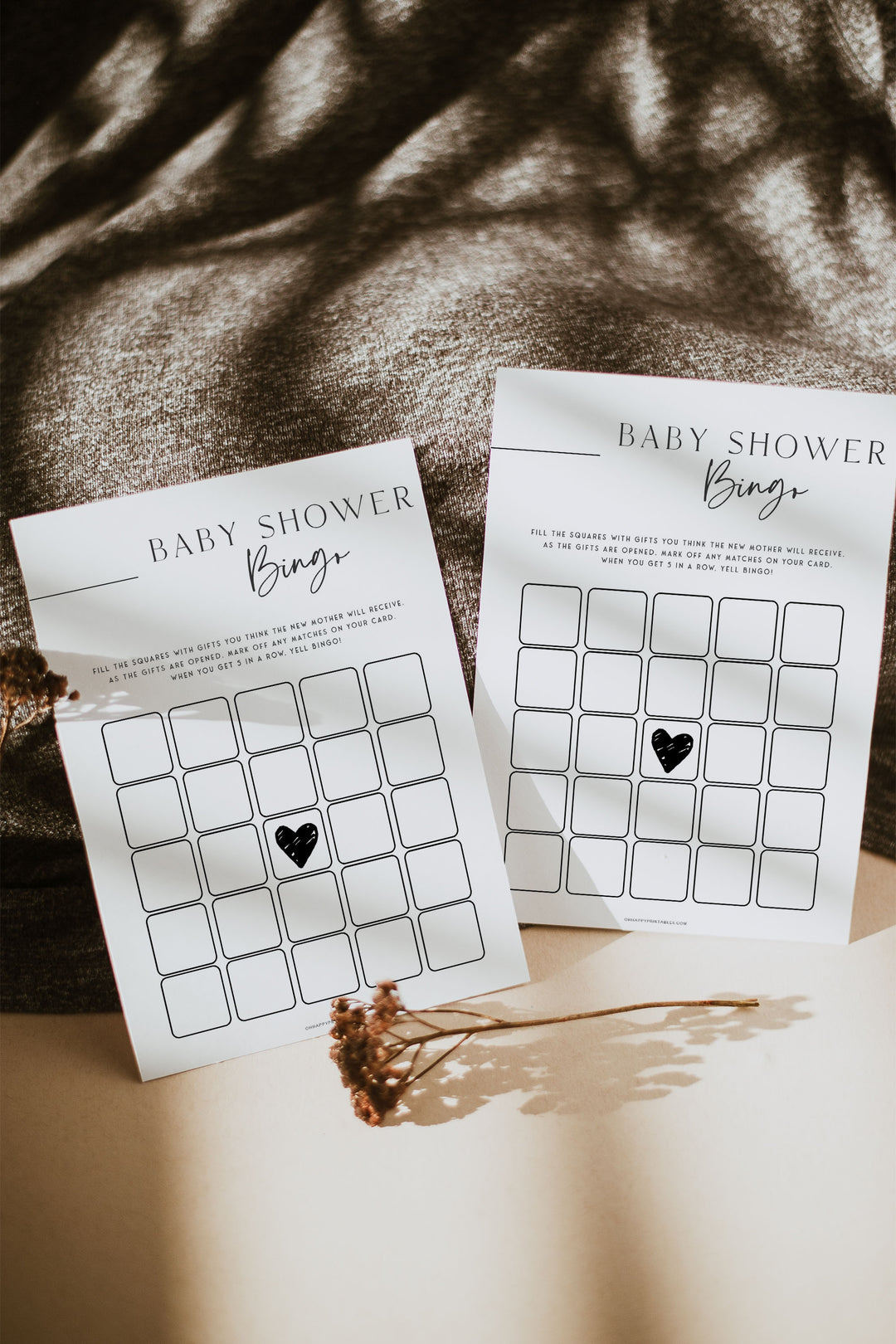 baby shower bingo game, baby shower game, printable baby shower games, editable baby shower games, modern baby shower games, minimalist baby shower