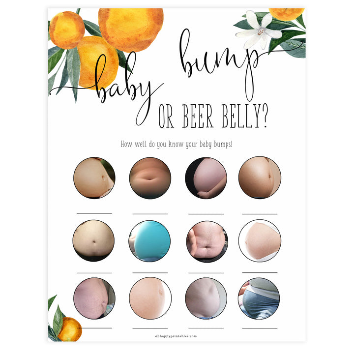 baby bump or beer bally baby game, Printable baby shower games, little cutie baby games, baby shower games, fun baby shower ideas, top baby shower ideas, little cutie baby shower, baby shower games, fun little cutie baby shower ideas, citrus baby shower games, citrus baby shower, orange baby shower