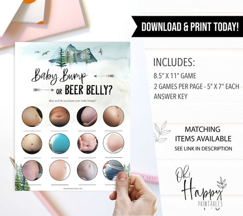 porn or labor, baby bump or beer belly game, Printable baby shower games, adventure awaits baby games, baby shower games, fun baby shower ideas, top baby shower ideas, adventure awaits baby shower, baby shower games, fun adventure baby shower ideas