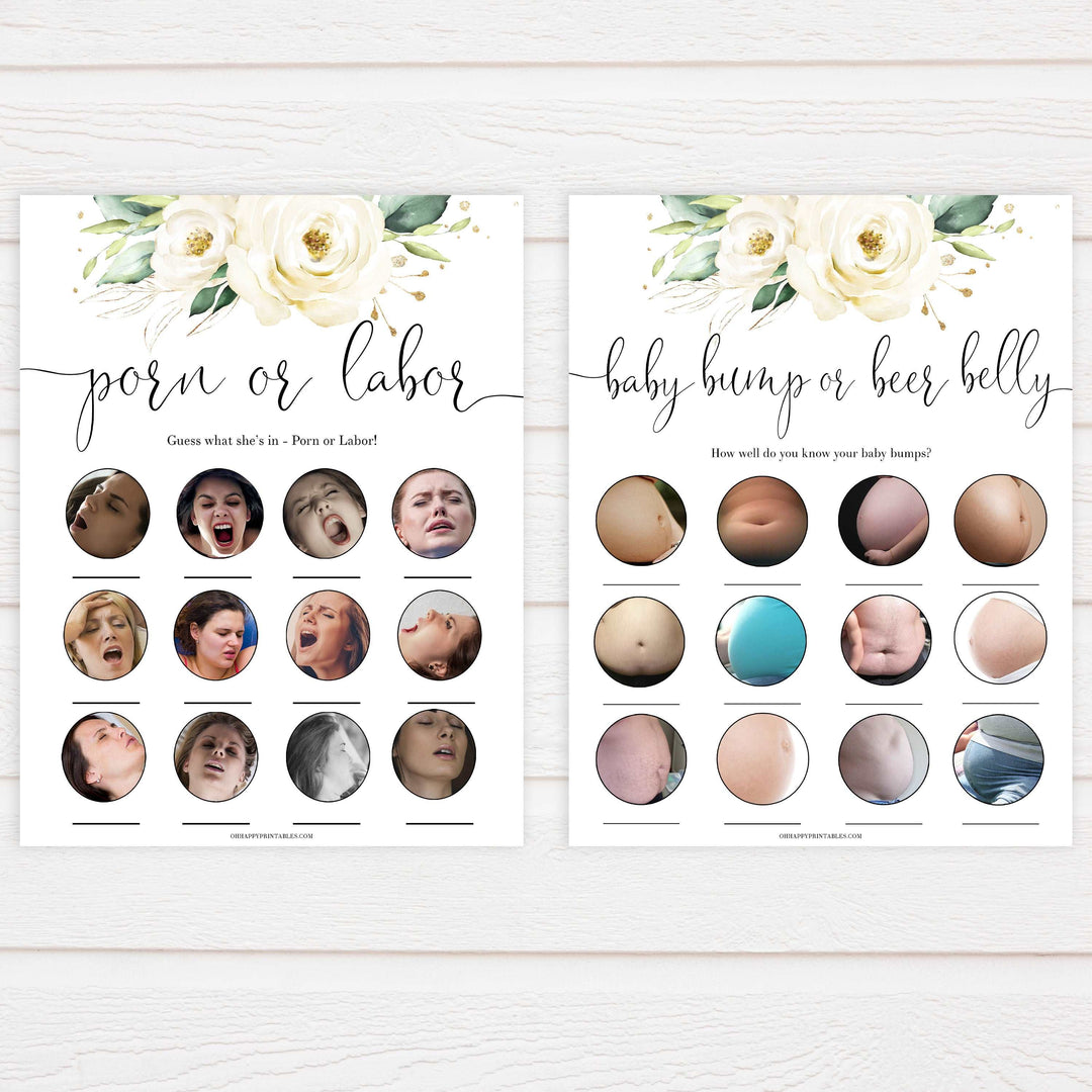 10 baby shower games, 10 baby games bundle, Printable baby shower games, shite floral baby games, baby shower games, fun baby shower ideas, top baby shower ideas, floral baby shower, baby shower games, fun floral baby shower ideas