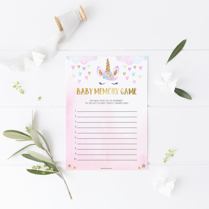 baby memory game, Printable baby shower games, unicorn baby games, baby shower games, fun baby shower ideas, top baby shower ideas, unicorn baby shower, baby shower games, fun unicorn baby shower ideas