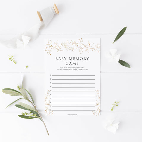 baby memory game, Printable baby shower games, gold leaf baby games, baby shower games, fun baby shower ideas, top baby shower ideas, gold leaf baby shower, baby shower games, fun gold leaf baby shower ideas