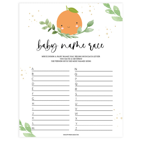 baby name race game, Printable baby shower games, little cutie baby games, baby shower games, fun baby shower ideas, top baby shower ideas, little cutie baby shower, baby shower games, fun little cutie baby shower ideas