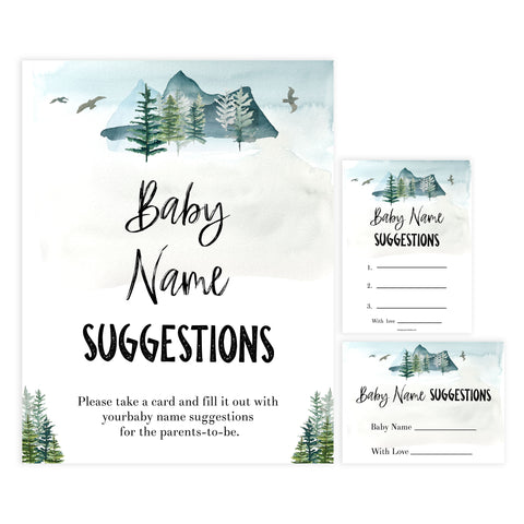 baby name suggestions game, Printable baby shower games, adventure awaits baby games, baby shower games, fun baby shower ideas, top baby shower ideas, adventure awaits baby shower, baby shower games, fun adventure baby shower ideas
