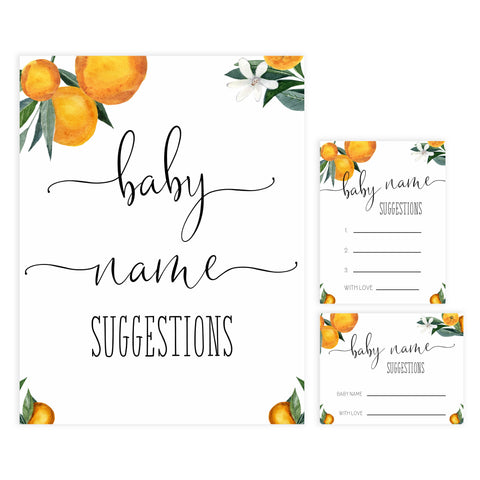 baby name suggestions game, Printable baby shower games, little cutie baby games, baby shower games, fun baby shower ideas, top baby shower ideas, little cutie baby shower, baby shower games, fun little cutie baby shower ideas, citrus baby shower games, citrus baby shower, orange baby shower