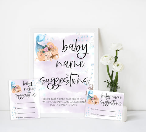 baby name suggestions game, Printable baby shower games, little mermaid baby games, baby shower games, fun baby shower ideas, top baby shower ideas, little mermaid baby shower, baby shower games, pink hearts baby shower ideas