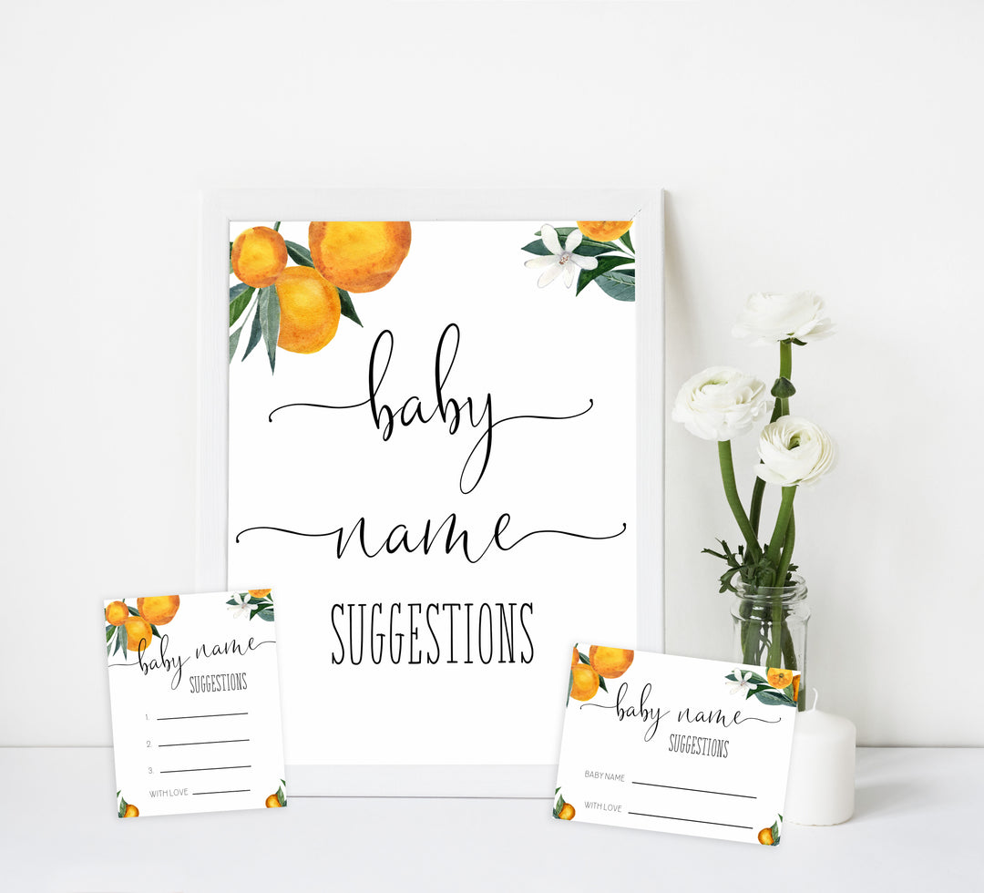 baby name suggestions game, Printable baby shower games, little cutie baby games, baby shower games, fun baby shower ideas, top baby shower ideas, little cutie baby shower, baby shower games, fun little cutie baby shower ideas, citrus baby shower games, citrus baby shower, orange baby shower
