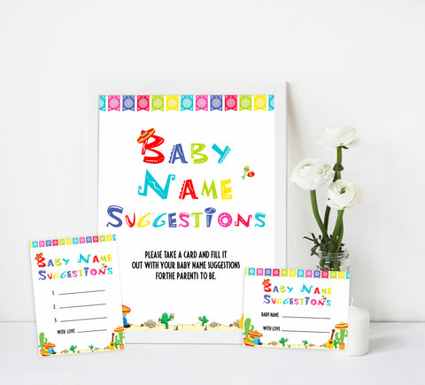 baby name suggestions game, baby suggestions, Printable baby shower games, Mexican fiesta fun baby games, baby shower games, fun baby shower ideas, top baby shower ideas, fiesta shower baby shower, fiesta baby shower ideas