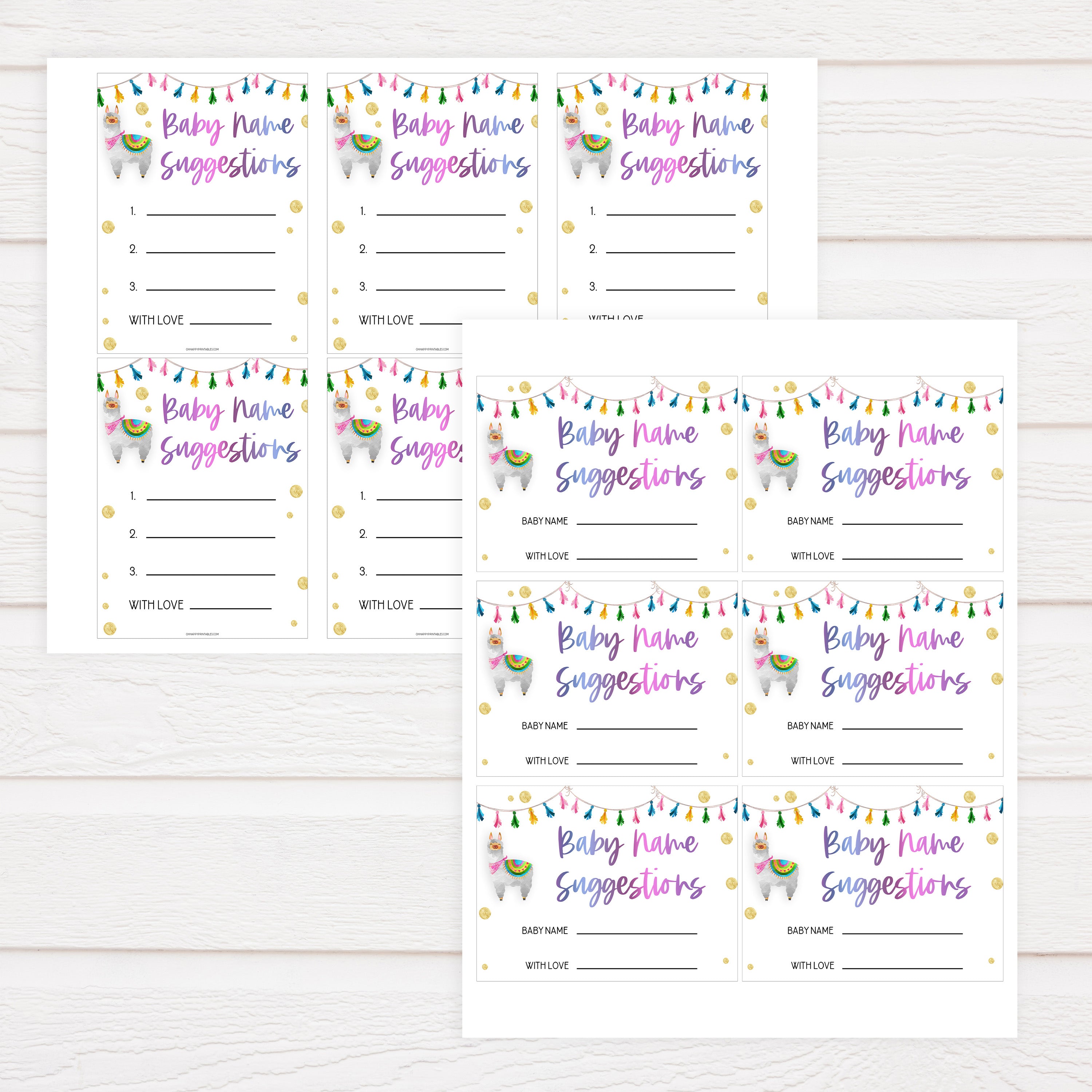 baby name suggestions game, Printable baby shower games, llama fiesta fun baby games, baby shower games, fun baby shower ideas, top baby shower ideas, Llama fiesta shower baby shower, fiesta baby shower ideas