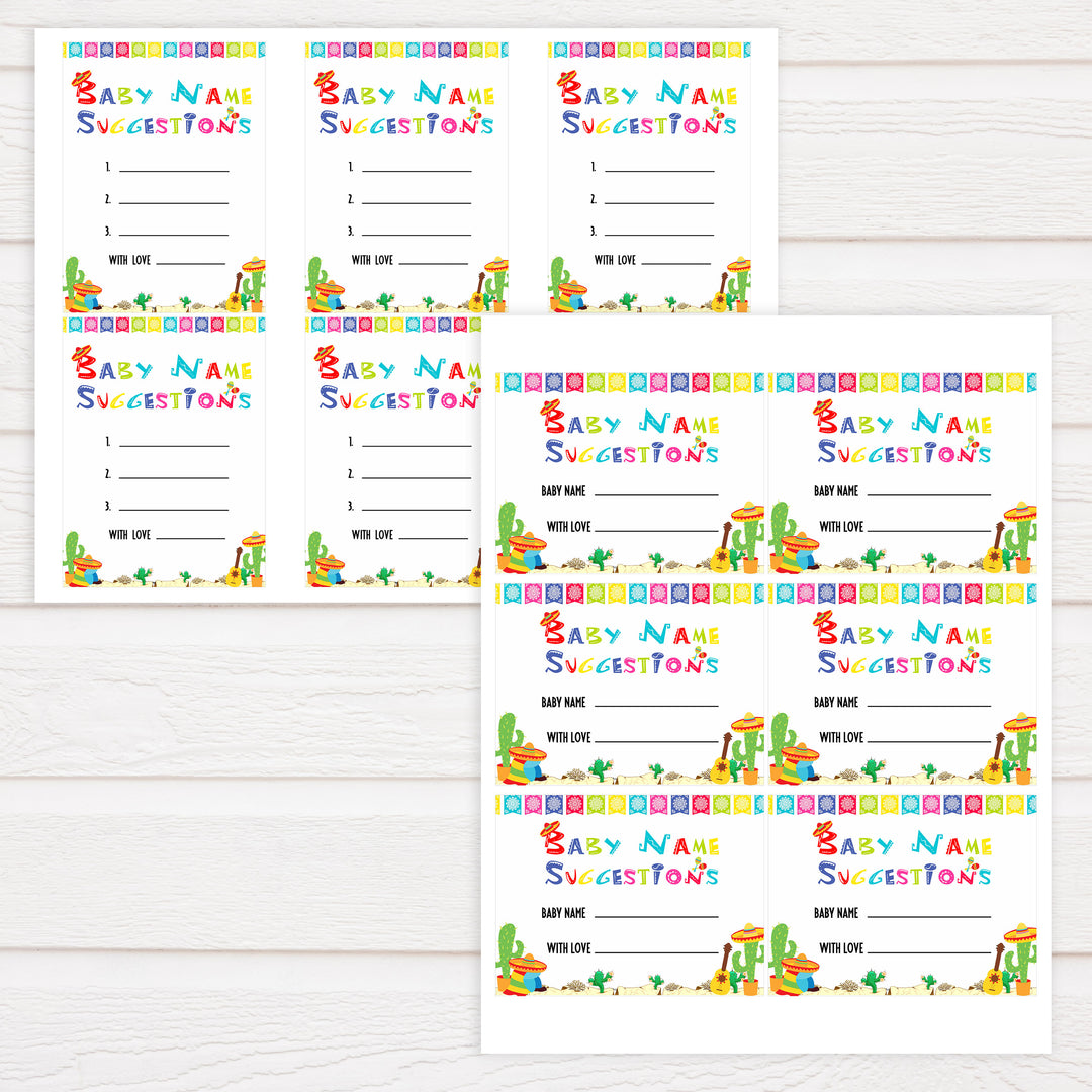 baby name suggestions game, baby suggestions, Printable baby shower games, Mexican fiesta fun baby games, baby shower games, fun baby shower ideas, top baby shower ideas, fiesta shower baby shower, fiesta baby shower ideas