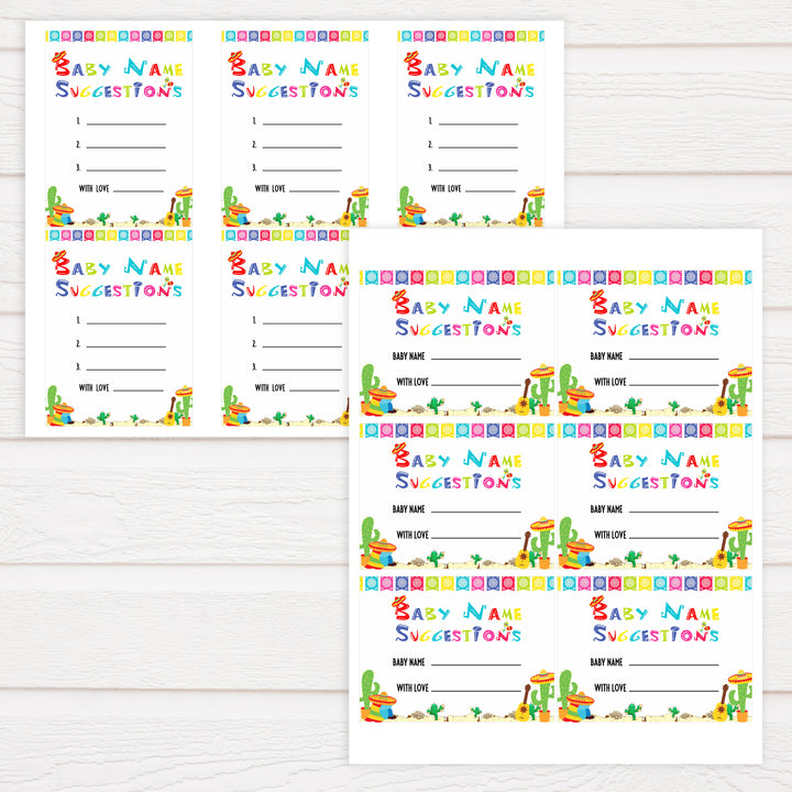 baby name suggestions game, baby suggestions, Printable baby shower games, Mexican fiesta fun baby games, baby shower games, fun baby shower ideas, top baby shower ideas, fiesta shower baby shower, fiesta baby shower ideas
