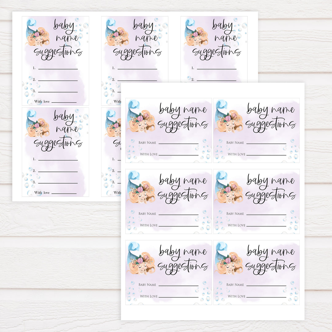 baby name suggestions game, Printable baby shower games, little mermaid baby games, baby shower games, fun baby shower ideas, top baby shower ideas, little mermaid baby shower, baby shower games, pink hearts baby shower ideas