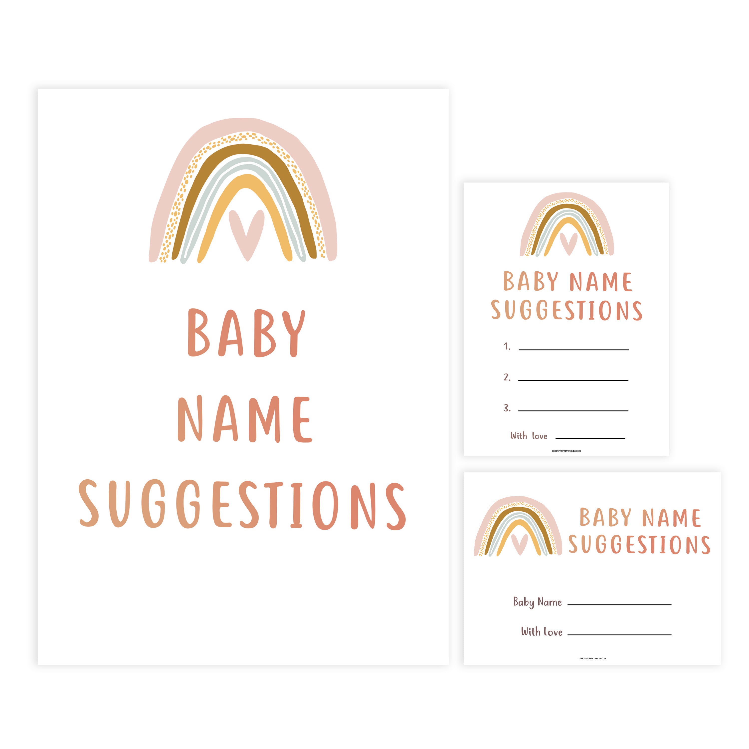 baby name suggestions game, Printable baby shower games, boho rainbow baby games, baby shower games, fun baby shower ideas, top baby shower ideas, boho rainbow baby shower, baby shower games, fun boho rainbow baby shower ideas