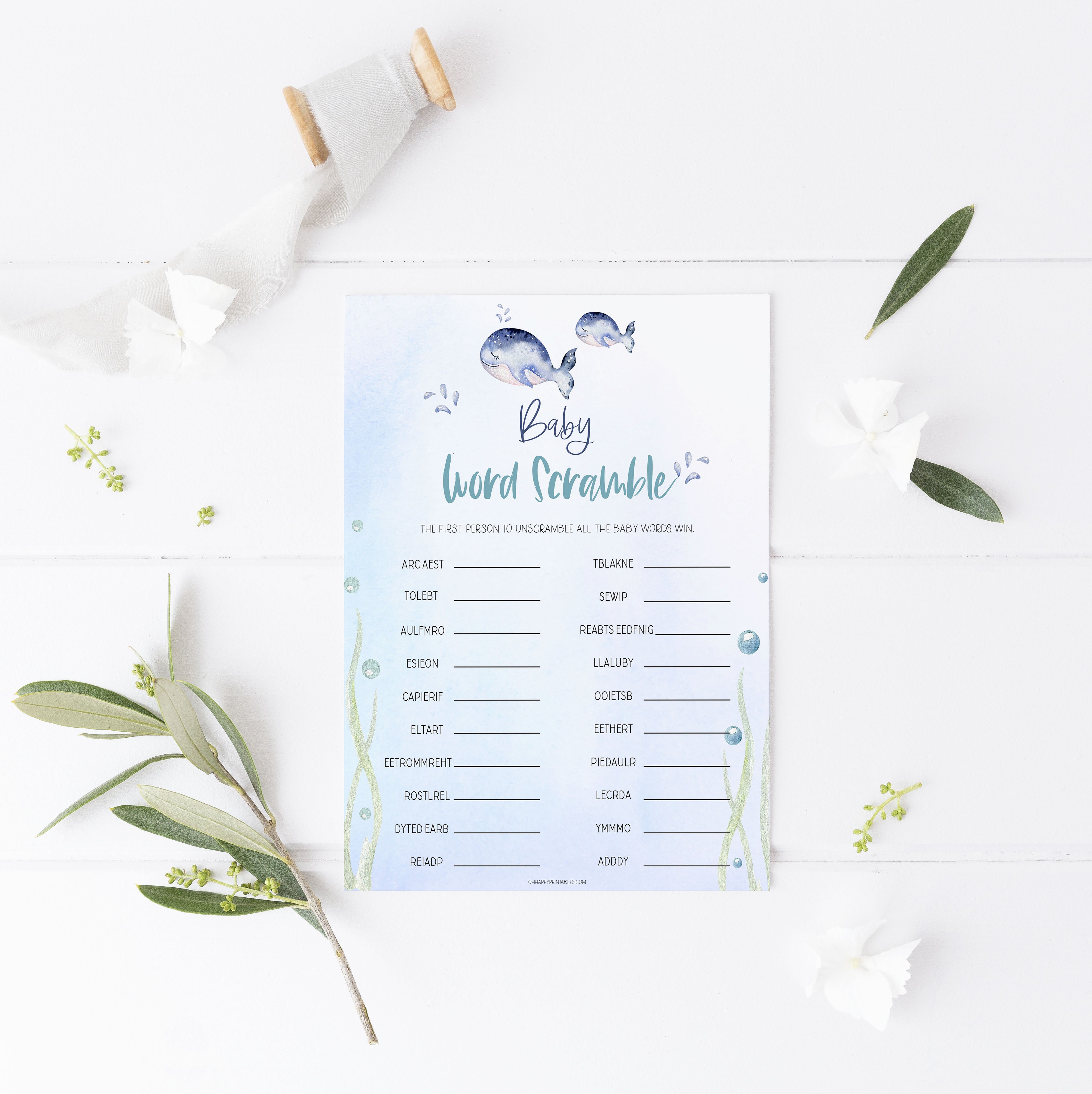 baby word scramble game, Printable baby shower games, whale baby games, baby shower games, fun baby shower ideas, top baby shower ideas, whale baby shower, baby shower games, fun whale baby shower ideas