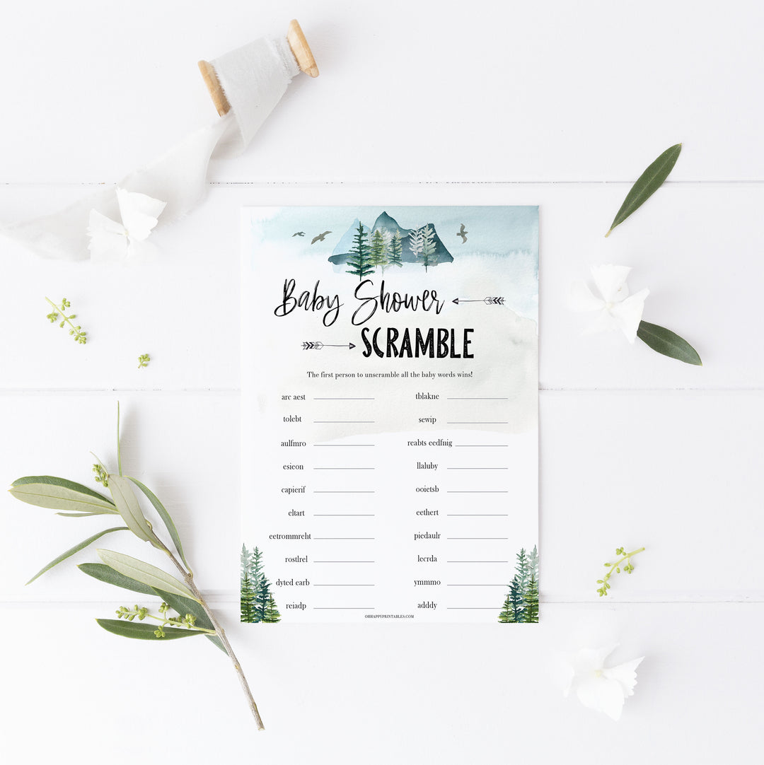 baby shower word scramble game, Printable baby shower games, adventure awaits baby games, baby shower games, fun baby shower ideas, top baby shower ideas, adventure awaits baby shower, baby shower games, fun adventure baby shower ideas
