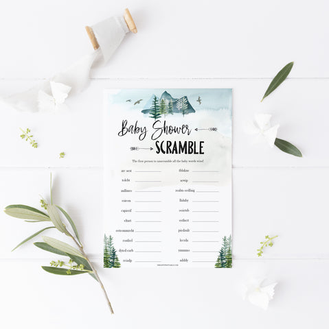 baby shower word scramble game, Printable baby shower games, adventure awaits baby games, baby shower games, fun baby shower ideas, top baby shower ideas, adventure awaits baby shower, baby shower games, fun adventure baby shower ideas
