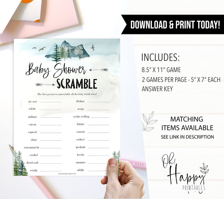 baby shower word scramble game, Printable baby shower games, adventure awaits baby games, baby shower games, fun baby shower ideas, top baby shower ideas, adventure awaits baby shower, baby shower games, fun adventure baby shower ideas