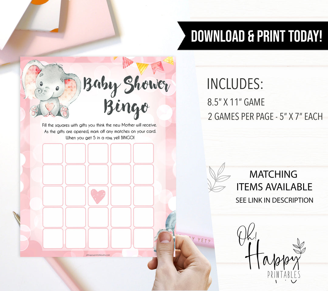 pink elephant baby games, baby shower bingo baby shower games, printable baby shower games, baby shower games, fun baby games, popular baby games, pink baby games