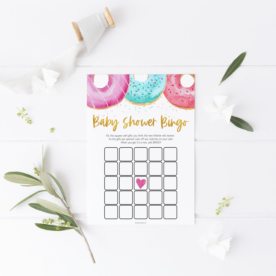 baby shower bingo game, Printable baby shower games, donut baby games, baby shower games, fun baby shower ideas, top baby shower ideas, donut sprinkles baby shower, baby shower games, fun donut baby shower ideas