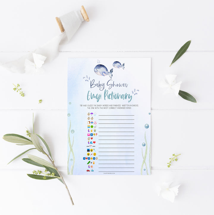 baby shower emoji pictionary game, Printable baby shower games, whale baby games, baby shower games, fun baby shower ideas, top baby shower ideas, whale baby shower, baby shower games, fun whale baby shower ideas