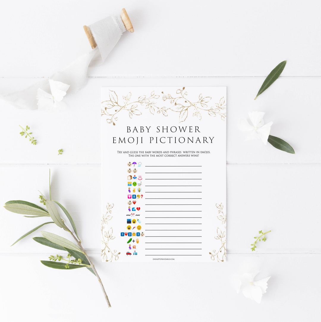 baby shower emoji Pictionary game,Printable baby shower games, gold leaf baby games, baby shower games, fun baby shower ideas, top baby shower ideas, gold leaf baby shower, baby shower games, fun gold leaf baby shower ideas