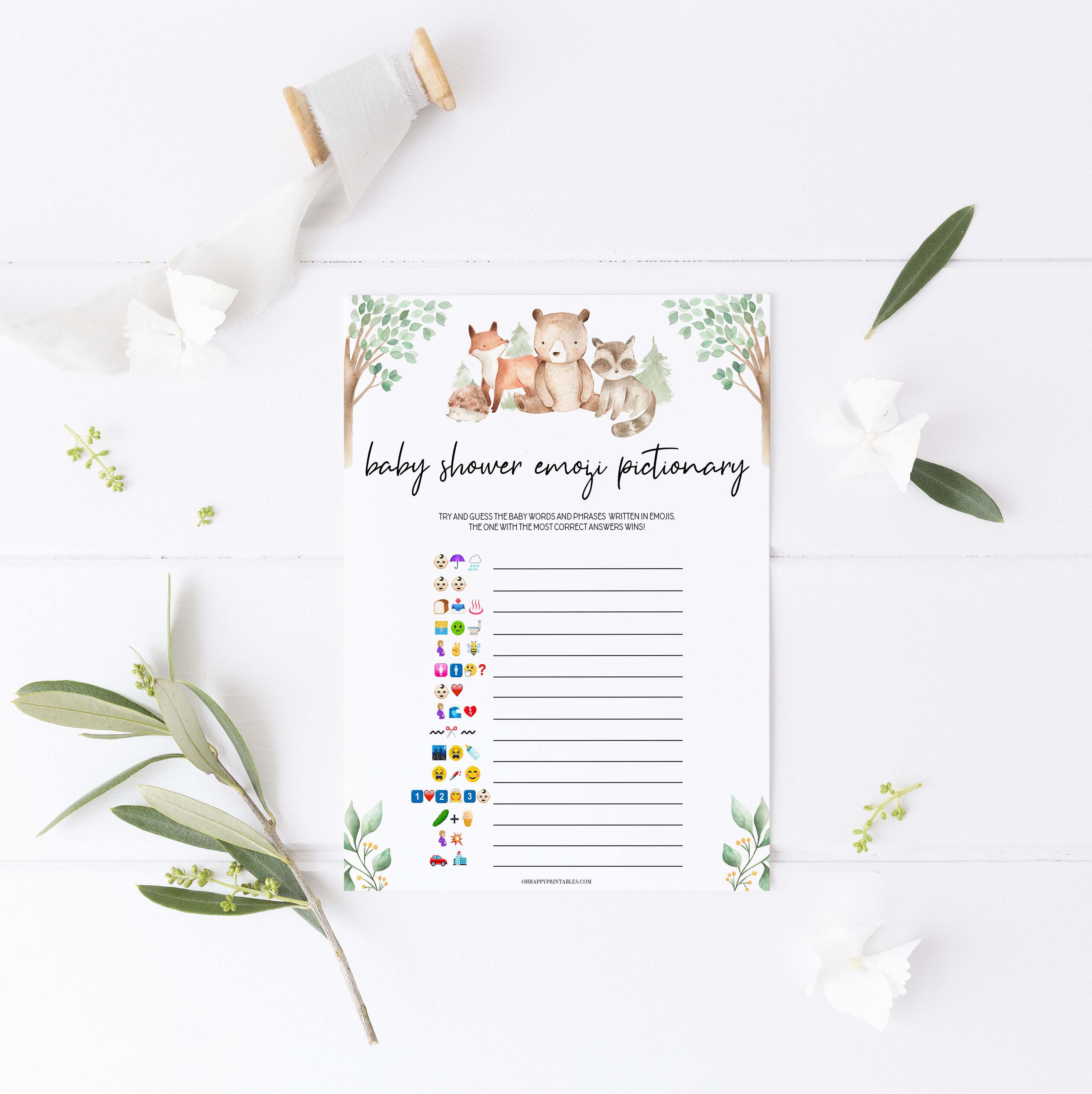 baby shower emoji pictionary game, Printable baby shower games, woodland animals baby games, baby shower games, fun baby shower ideas, top baby shower ideas, woodland baby shower, baby shower games, fun woodland animals baby shower ideas