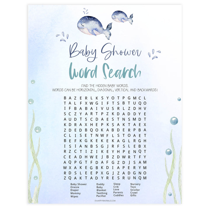 baby shower word search game, Printable baby shower games, whale baby games, baby shower games, fun baby shower ideas, top baby shower ideas, whale baby shower, baby shower games, fun whale baby shower ideas