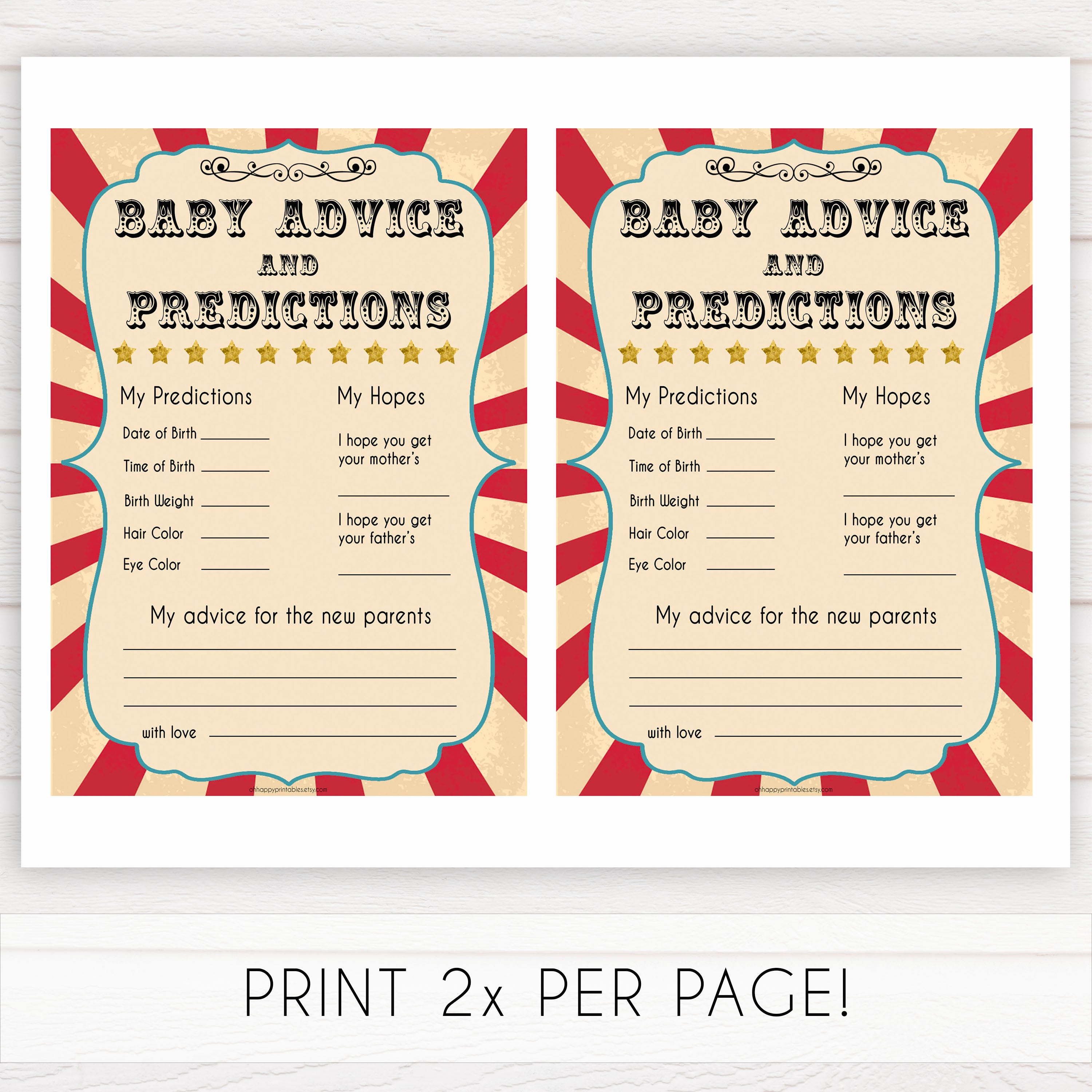 baby advice and predictions circus theme baby shower games, Circus baby games, Circus baby shower themes