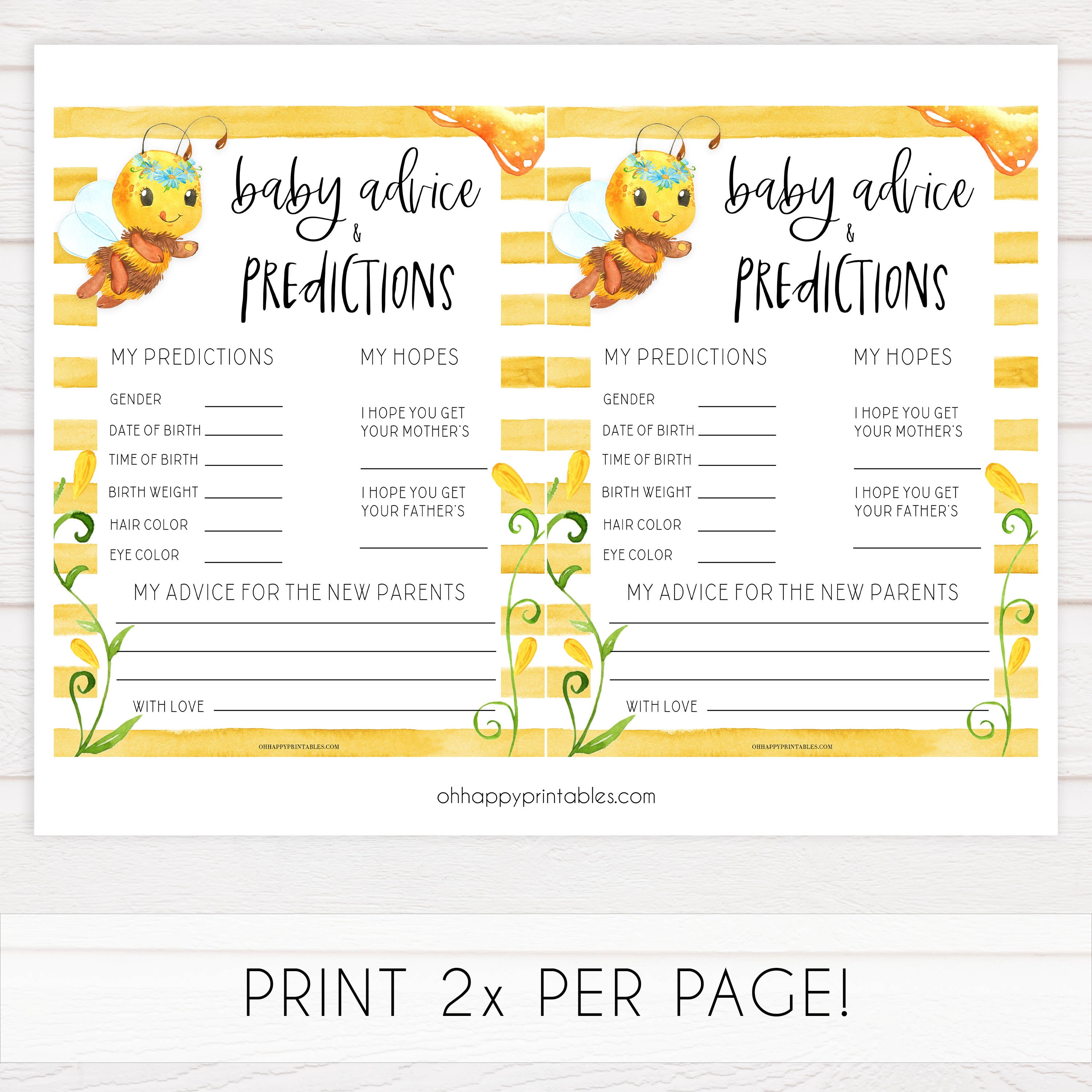 baby advice and predictions keepsake, Printable baby shower games, mommy bee fun baby games, baby shower games, fun baby shower ideas, top baby shower ideas, mommy to bee baby shower, friends baby shower ideas