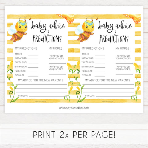 baby advice and predictions keepsake, Printable baby shower games, mommy bee fun baby games, baby shower games, fun baby shower ideas, top baby shower ideas, mommy to bee baby shower, friends baby shower ideas