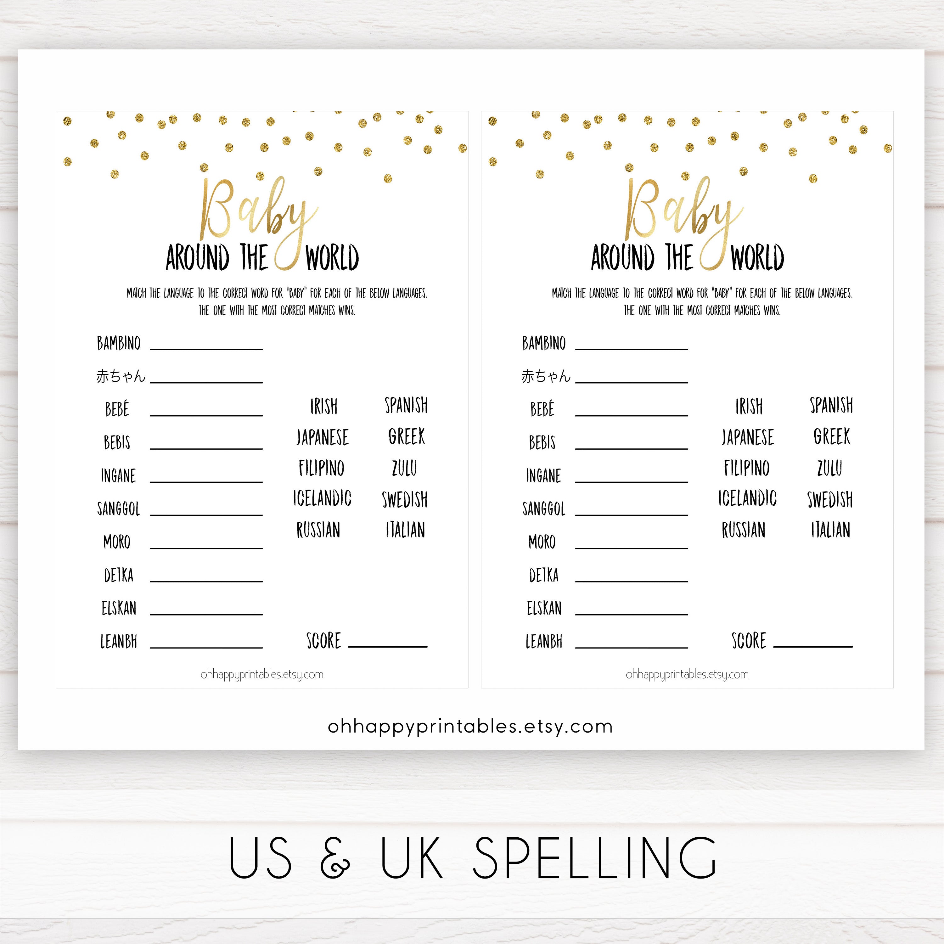 gold baby shower games, baby around the world games, printable baby games, fun baby games, popular baby games, baby shower games, gold baby games
