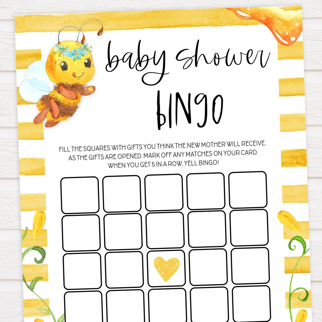baby shower bingo, Printable baby shower games, mommy bee fun baby games, baby shower games, fun baby shower ideas, top baby shower ideas, mommy to bee baby shower, friends baby shower ideas