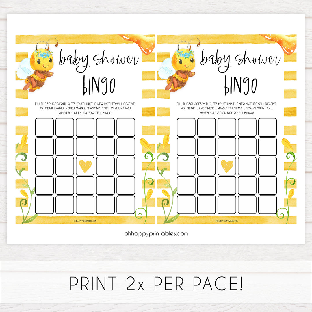 baby shower bingo, Printable baby shower games, mommy bee fun baby games, baby shower games, fun baby shower ideas, top baby shower ideas, mommy to bee baby shower, friends baby shower ideas