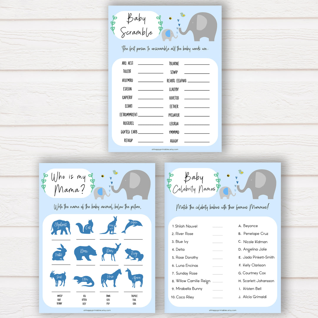 Little Peanut mega pack baby shower games, porn or labor games, funny baby shower games, porn or labour, baby bump or beer belly