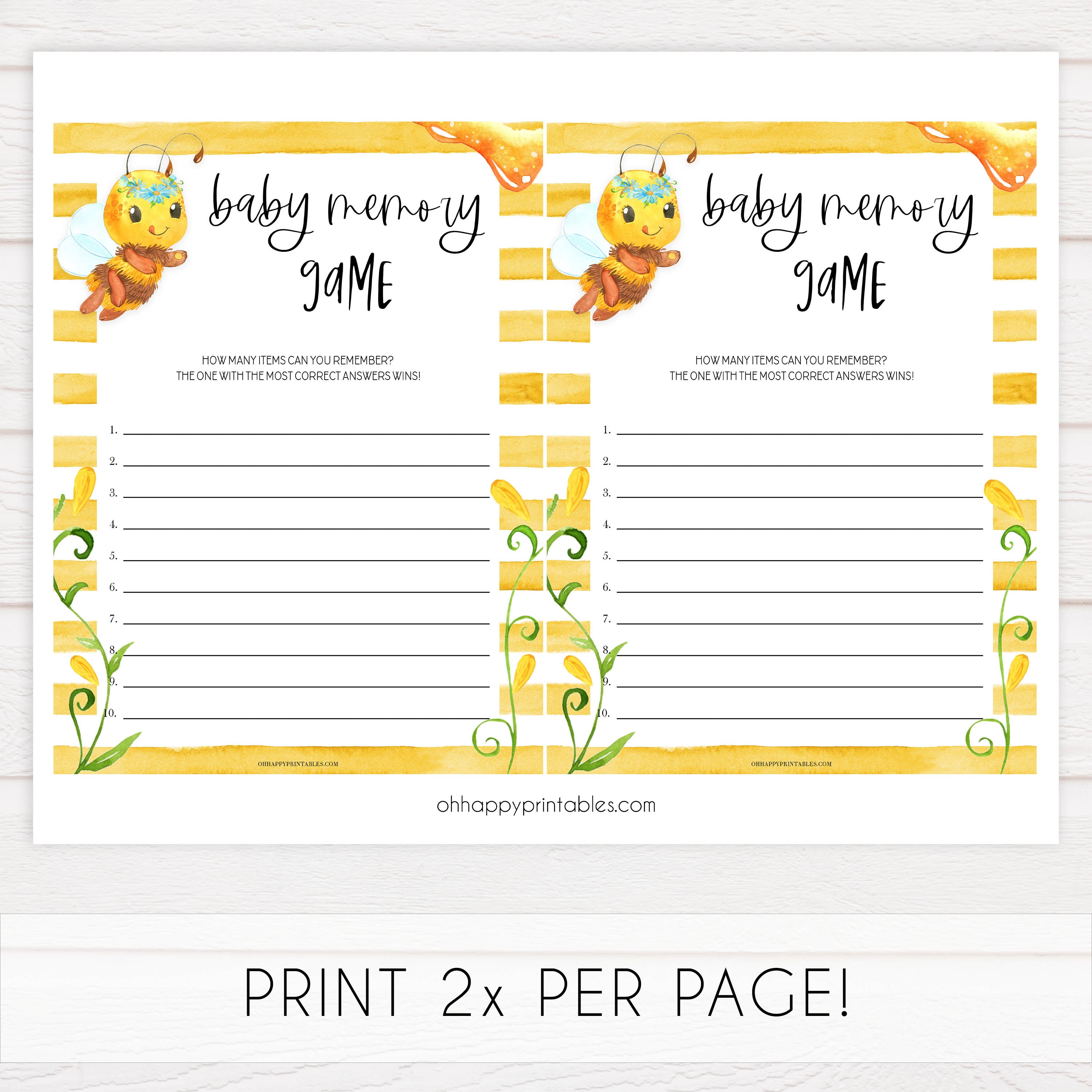 baby memory games, Printable baby shower games, mommy bee fun baby games, baby shower games, fun baby shower ideas, top baby shower ideas, mommy to bee baby shower, friends baby shower ideas