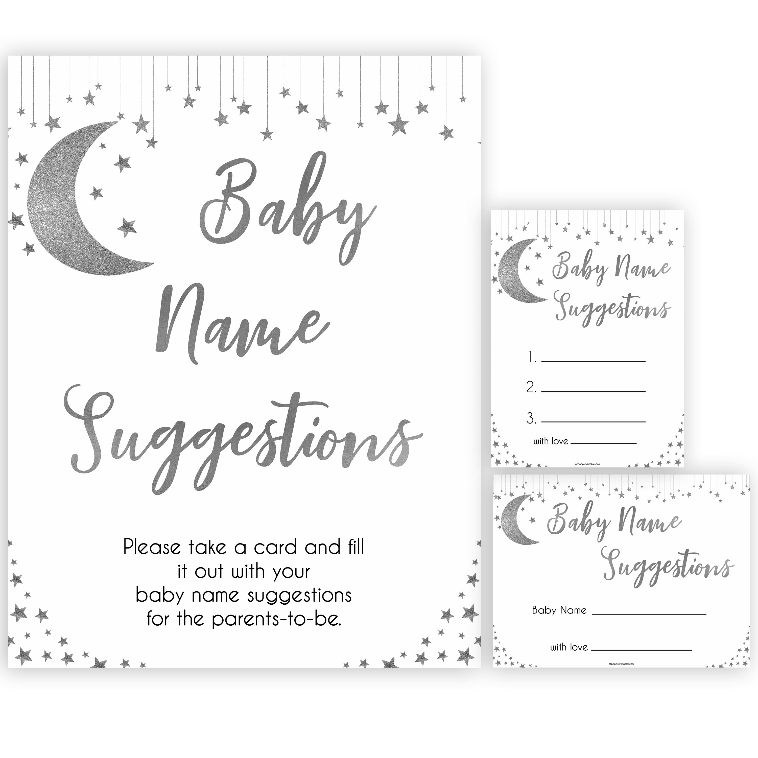 Silver little star, baby name suggestions baby games, baby shower games, printable baby games, fun baby games, twinkle little star games, baby games, fun baby shower ideas, baby shower ideas