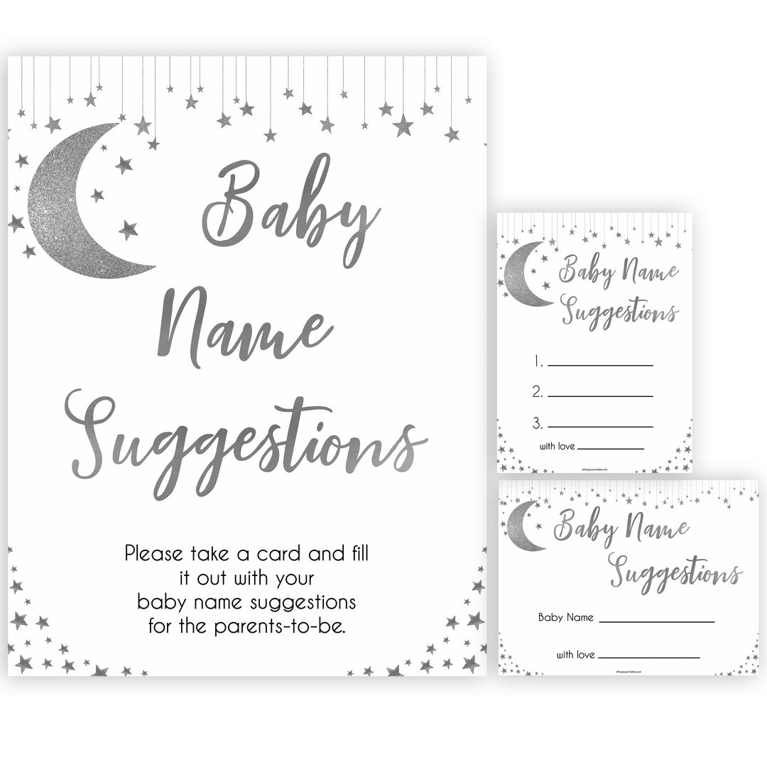 Silver little star, baby name suggestions baby games, baby shower games, printable baby games, fun baby games, twinkle little star games, baby games, fun baby shower ideas, baby shower ideas