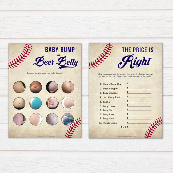 baseball 10 baby games games, baby shower games pack, printable baby shower games, baseball baby games, fun baby games, popular baby games