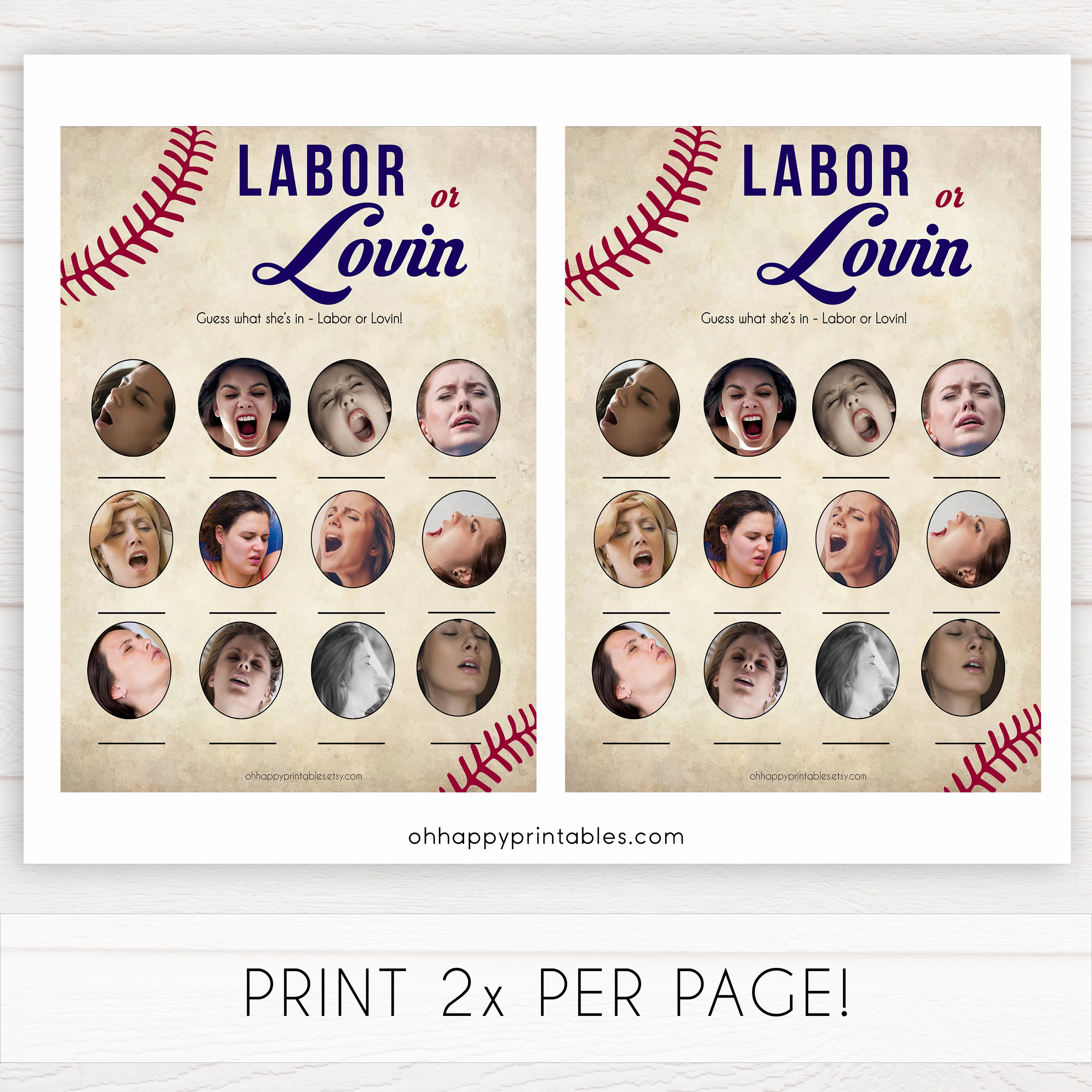 baseball labor or lovin baby shower game, porn or labor game, little slugger baby shower, printable baby shower games, fun baby shower games, popular baby shower games