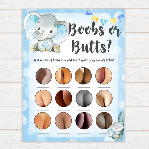 labor or porn, boobs or butts, baby bump or beer belly game, Printable baby shower games, fun baby games, baby shower games, fun baby shower ideas, top baby shower ideas, blue elephant baby shower, blue baby shower ideas