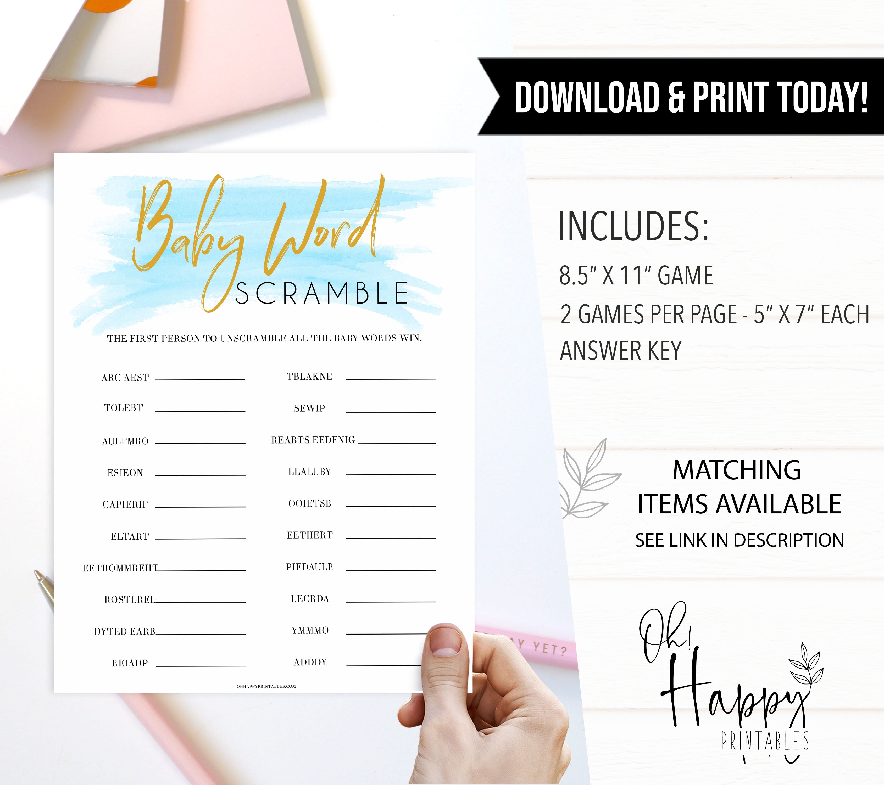 Blue swash, baby world scramble baby games, baby shower games, printable baby games, fun baby games, boy baby shower games, baby games, fun baby shower ideas, baby shower ideas, boy baby games, blue baby shower