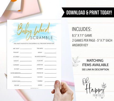 Blue swash, baby world scramble baby games, baby shower games, printable baby games, fun baby games, boy baby shower games, baby games, fun baby shower ideas, baby shower ideas, boy baby games, blue baby shower