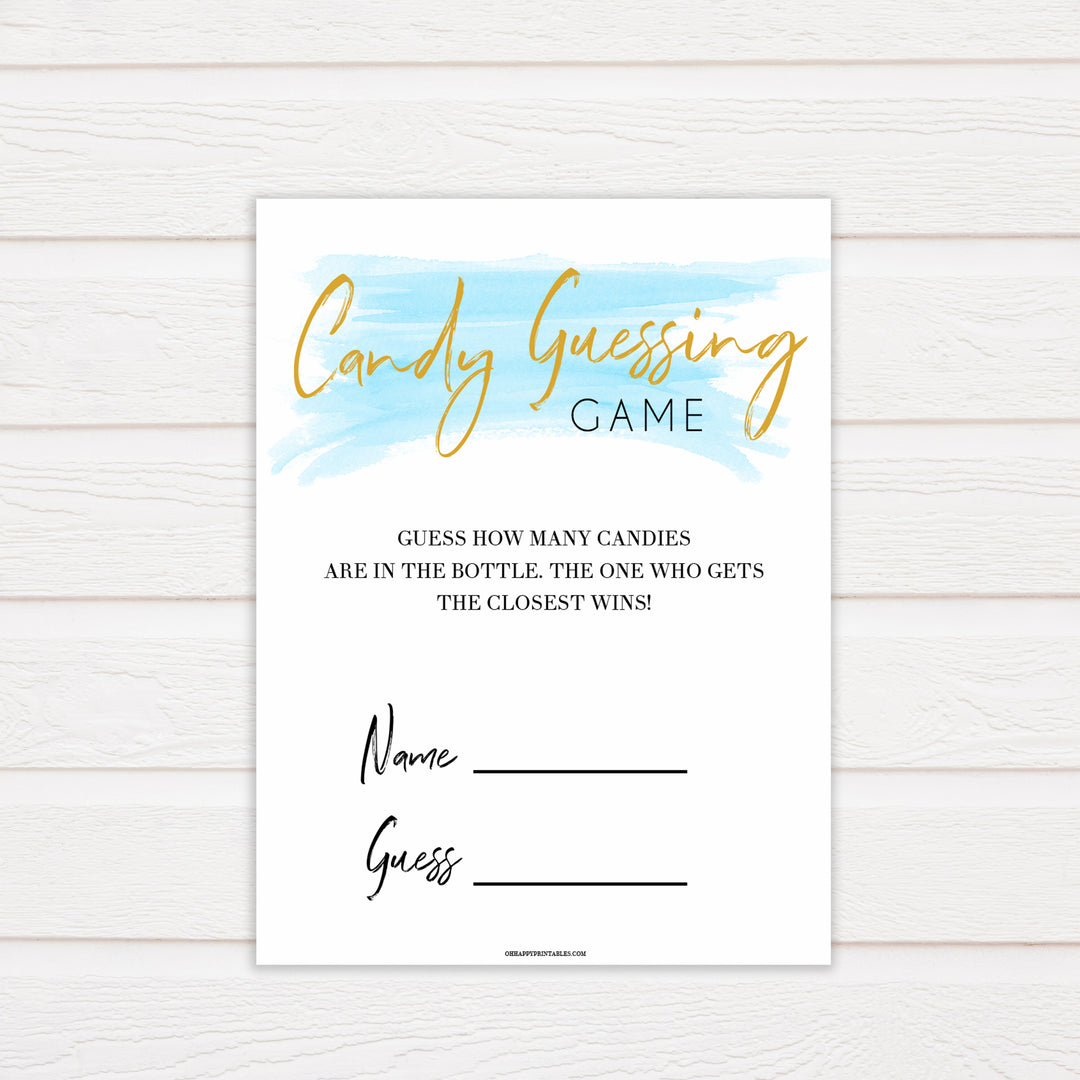 Blue swash, candy guessing game baby games, baby shower games, printable baby games, fun baby games, boy baby shower games, baby games, fun baby shower ideas, baby shower ideas, boy baby games, blue baby shower